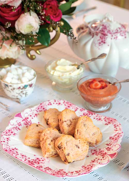 Strawberry Heart Scones