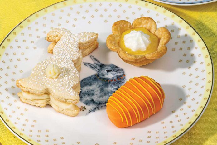 Coconut Easter Bunny Sandwich Cookies