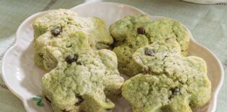 Matcha-Currant Scones