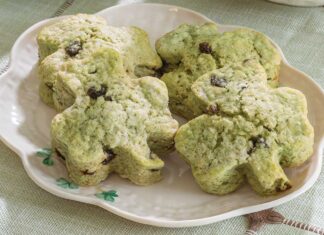 Matcha-Currant Scones