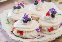 Blueberry-Elderflower Dacquoises