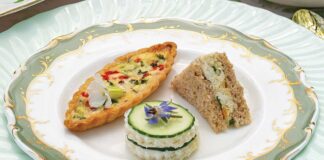 Honey Mustard–Chicken Salad Tea Sandwiches