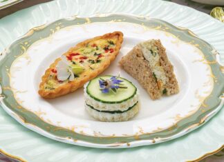 Honey Mustard–Chicken Salad Tea Sandwiches