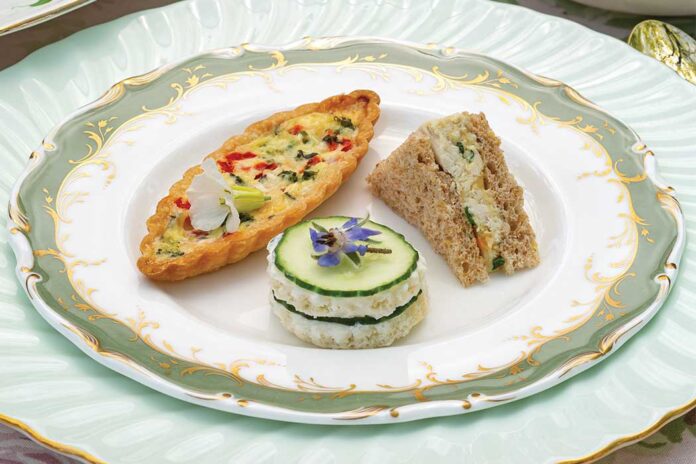 Honey Mustard–Chicken Salad Tea Sandwiches