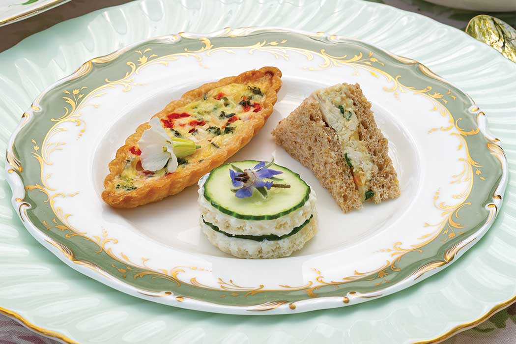 Honey Mustard–Chicken Salad Tea Sandwiches