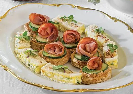 Minty Ham Canapés