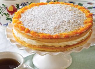 Orange Curd & Cream Layer Cake