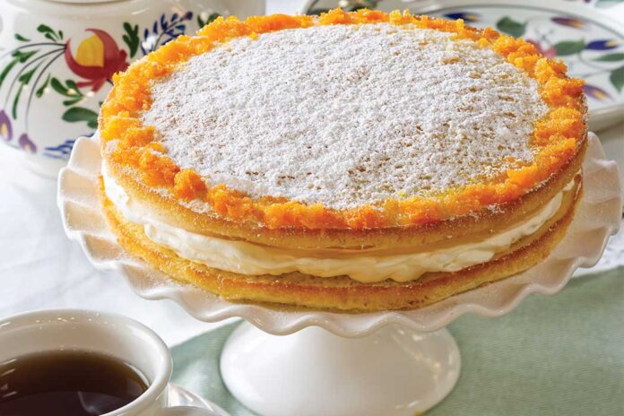 Orange Curd & Cream Layer Cake