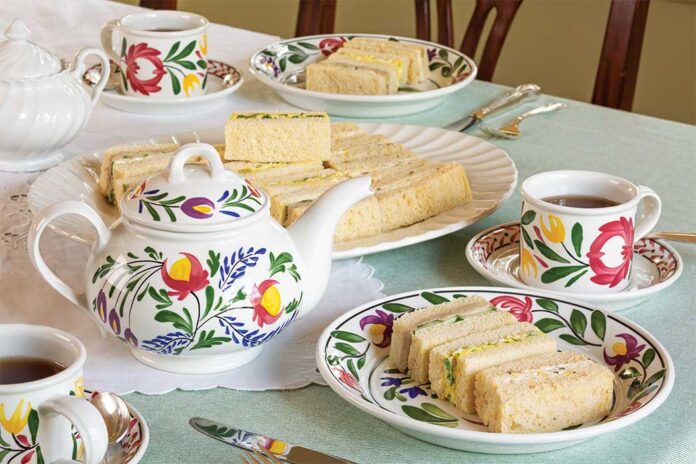 Savory Cheddar & Leek Tea Sandwiches