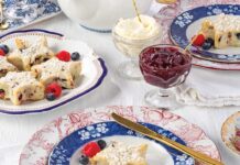 Gluten-free Blueberry-Raspberry Scones