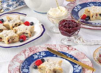 Gluten-free Blueberry-Raspberry Scones