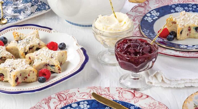 Gluten-free Blueberry-Raspberry Scones