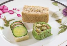 Chicken & Artichoke Salad Tea Sandwiches