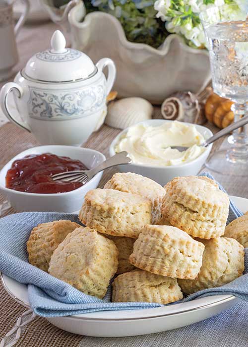 Key Lime–White Chocolate Scones