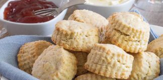 Key Lime–White Chocolate Scones
