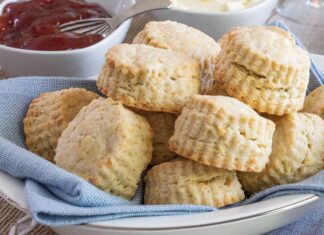 Key Lime–White Chocolate Scones