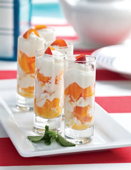 Peach Meringue Parfaits
