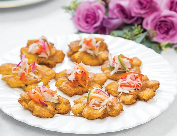 Bannann Peze with Quick Pikliz