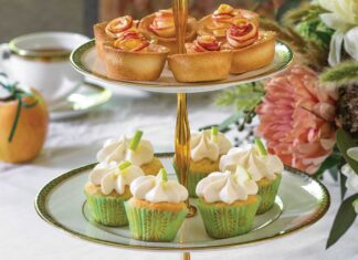 Apple Cupcakes with Cardamom–Cream Cheese Whipped Frosting