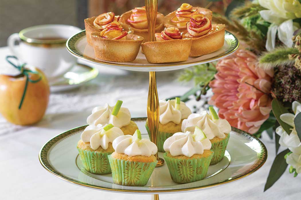 Apple Cupcakes with Cardamom–Cream Cheese Whipped Frosting