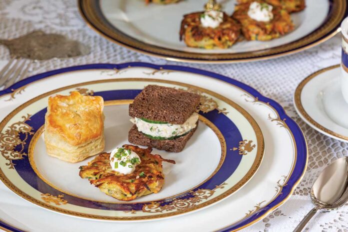 Mixed Vegetable Latkes with Labneh