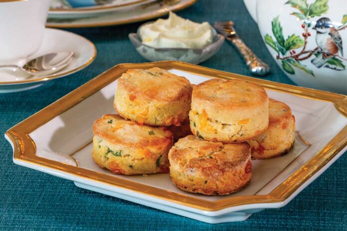 Low-carb Gluten-free Cheddar & Chive Scones