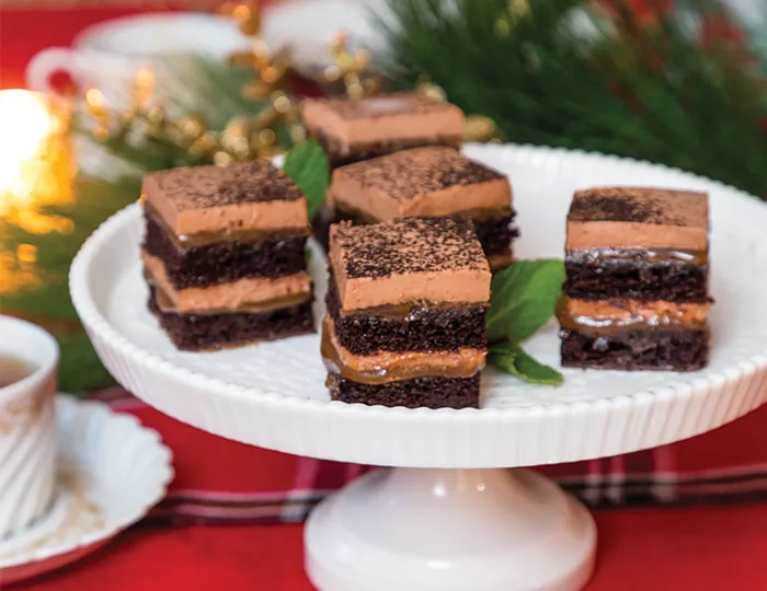 Chocolate-Chestnut Mousse Cakes