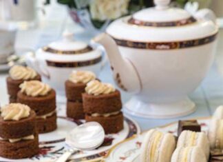 Oolong-Chocolate Cakes