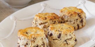German Chocolate Scones
