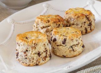 German Chocolate Scones