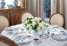 Springtime in Blue & White