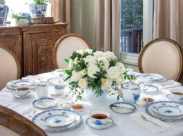 Springtime in Blue & White