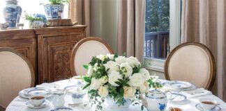 Springtime in Blue & White