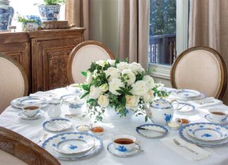 Springtime in Blue & White