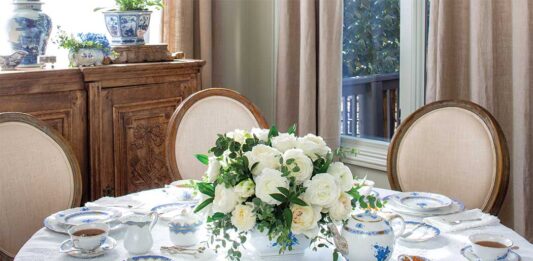 Springtime in Blue & White