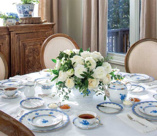 Springtime in Blue & White