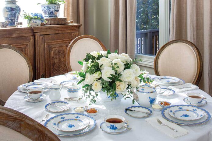 Springtime in Blue & White