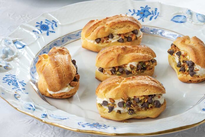 Whipped Ricotta Éclairs