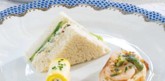 Shrimp, Preserved Lemon & Olive Canapés