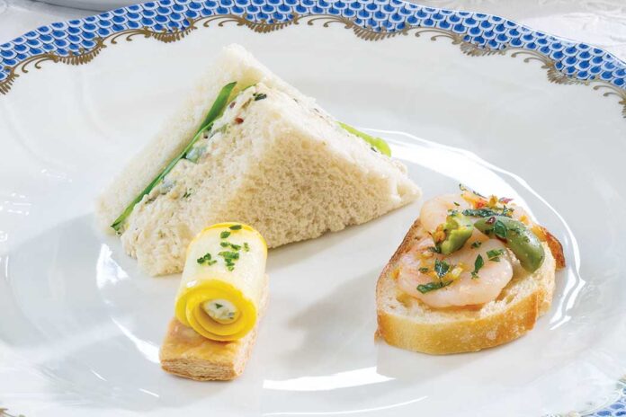 Shrimp, Preserved Lemon & Olive Canapés