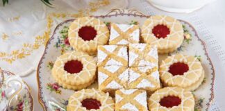 Lavender–White Chocolate Blondies