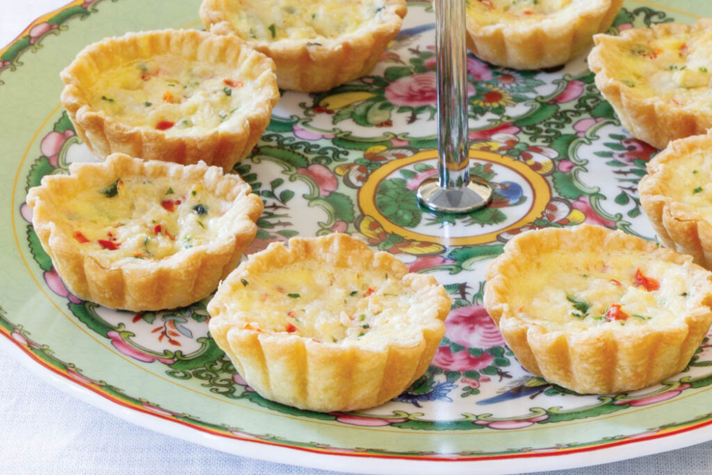 mini crab quiches