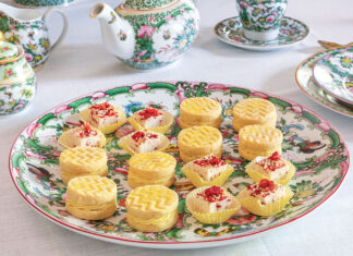 strawberry-coconut fudge and lemon sandwich cookies