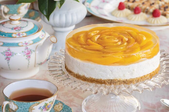 Peach Rose Cheesecake