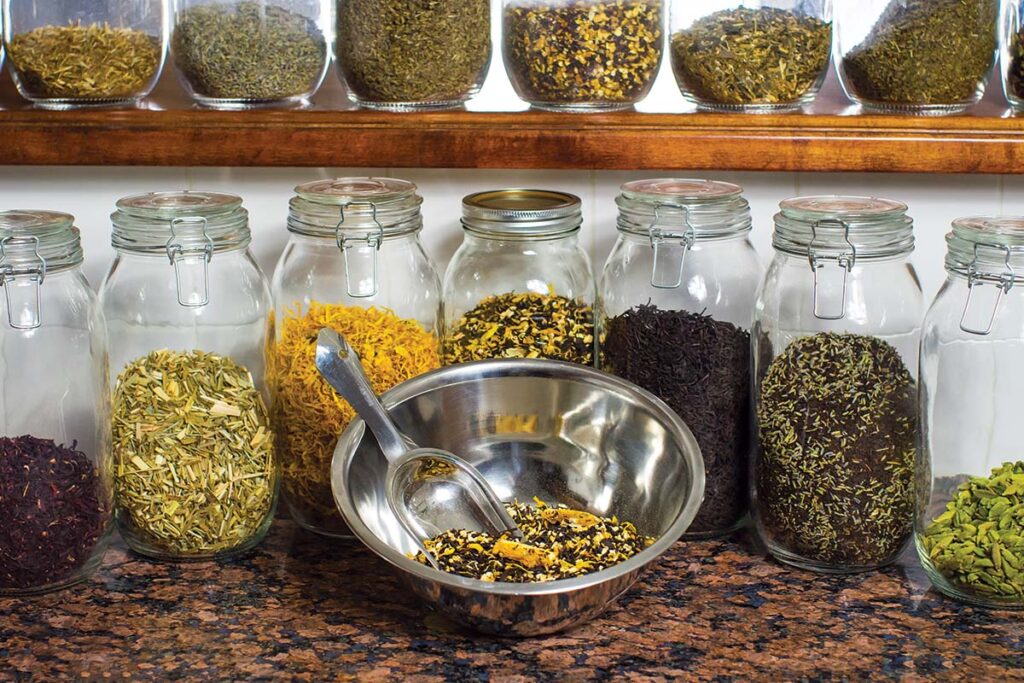 Four Stages produces 12 loose-leaf blends.