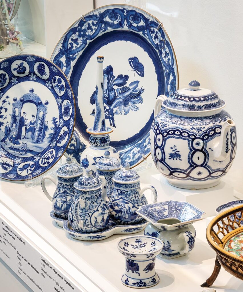 Chinese export porcelain made in the early 1700s for the British market.