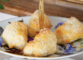 butterfly apricot pastries