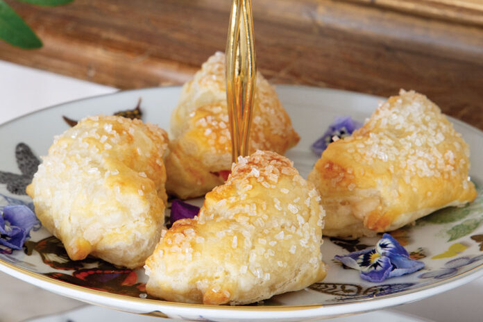 butterfly apricot pastries