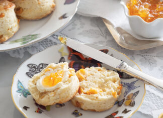 Dried Cantaloupe Scones