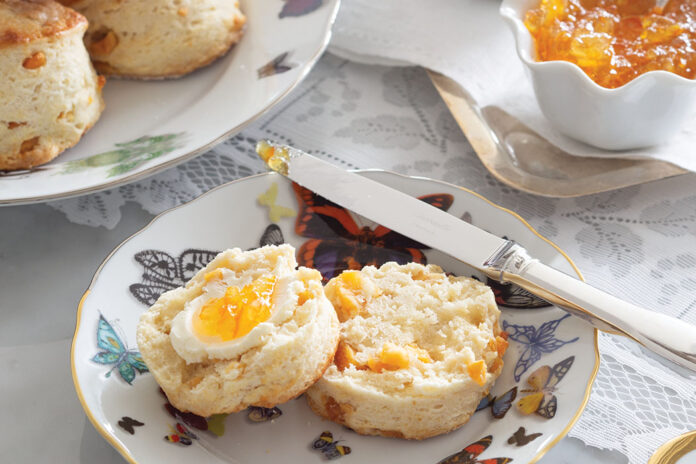 Dried Cantaloupe Scones